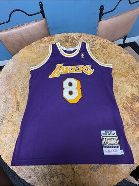 Kobe Bryant Mitchell & Ness Lakers Purple & Gold #8 Hardwood Classics Jersey